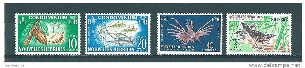 Nouvelles Hébrides:  215/ 218 ** - Unused Stamps