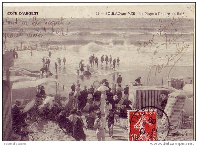 Soulac Sur Mer     Plage A L'heure Du Bain - Soulac-sur-Mer