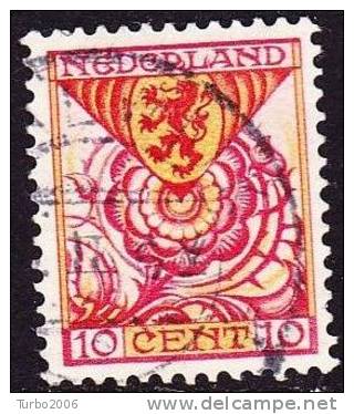 1925 Kinderzegels 10 + 2½ Cent Rood / Geel NVPH 168 - Usati