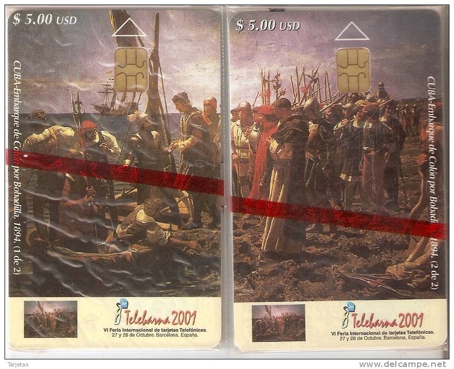 PUZZLE DE 2 TARJETAS DE CUBA DE TELEBARNA 2001 (NUEVAS-MINT) - Puzzles