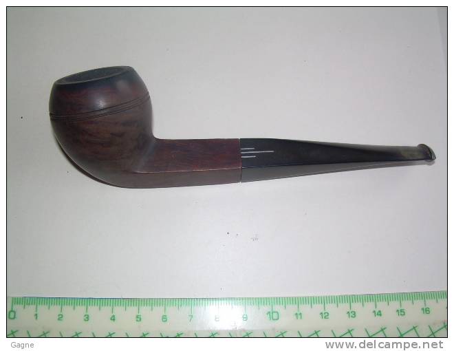 09 Pipe Ancienne Olde Wooden Trocadero London Made 80 - Autres & Non Classés