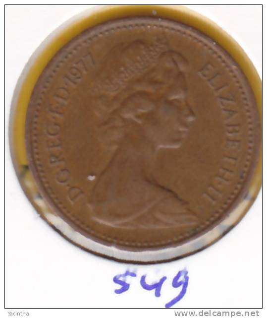 @Y@    Groot Britannie  1 Penny  1977    (549) - 1 Penny & 1 New Penny