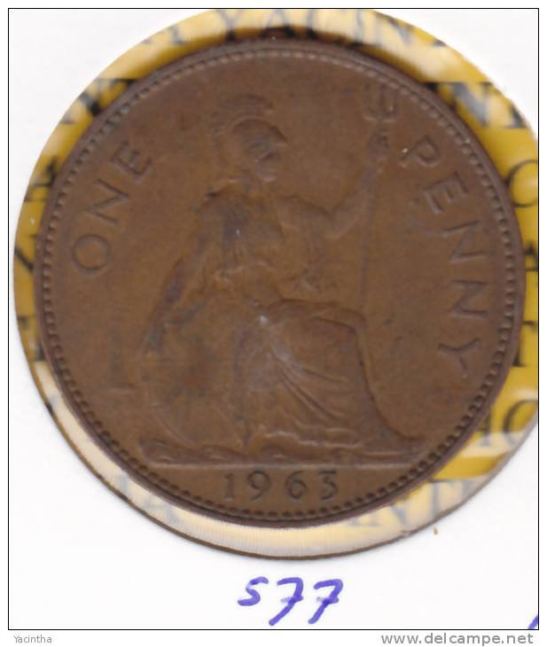 @Y@    Groot Britannie  1 Penny    1963    (577) - 1 Penny & 1 New Penny