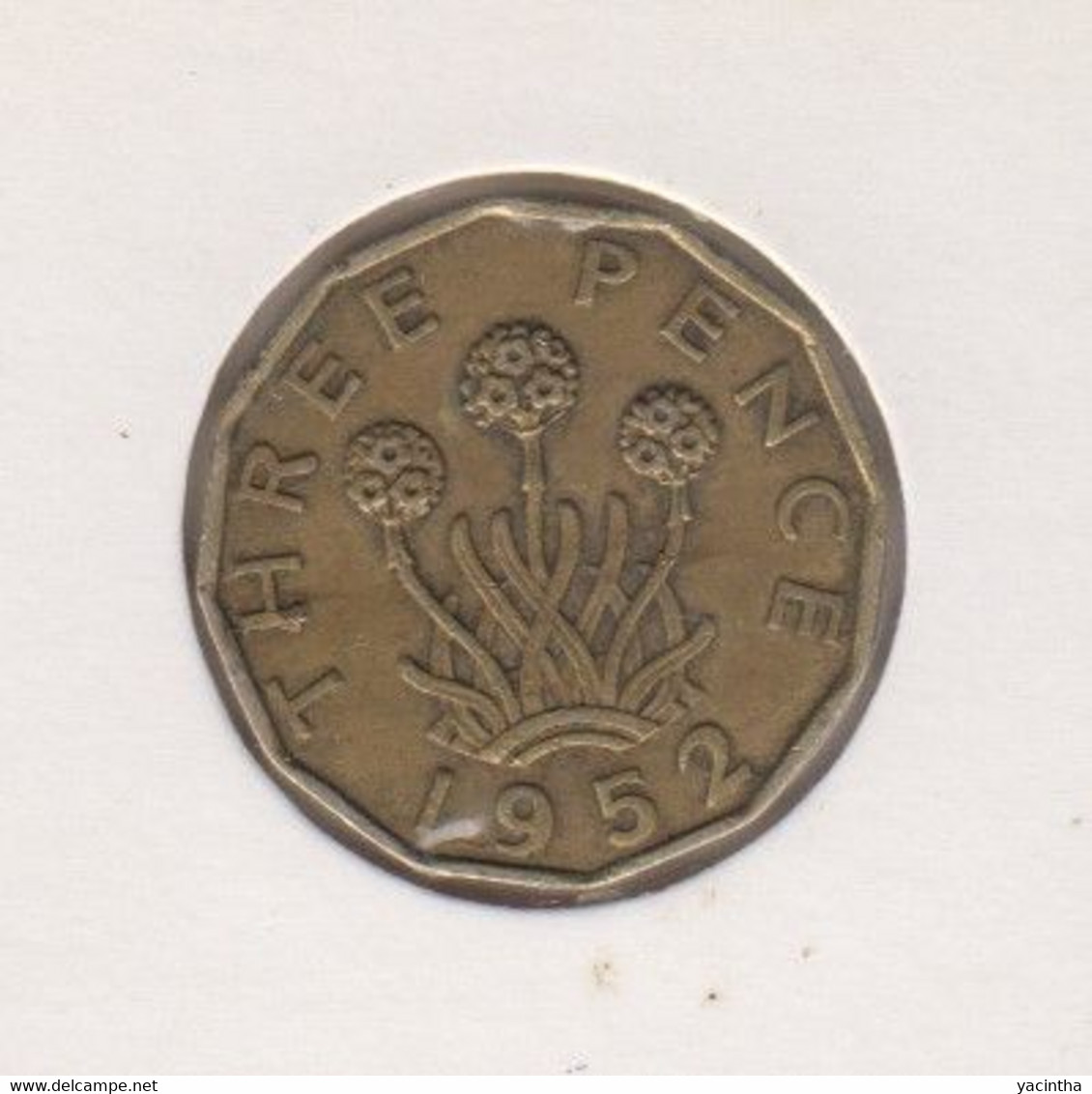 @Y@    Groot Britannie  3 Pence     1952    (584) - Autres & Non Classés