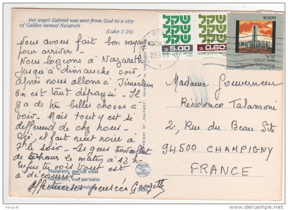 3 Beaux  Timbres  / Carte , Postcard Du  29/08/88 Pour La France - Briefe U. Dokumente
