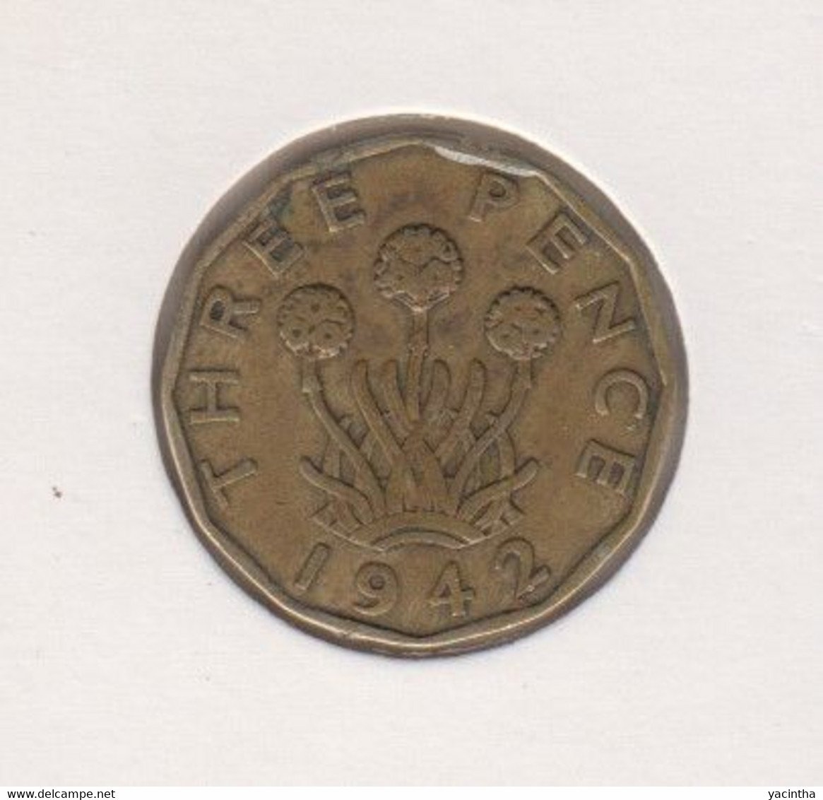 @Y@    Groot Britannie  3 Pence     1942    (588) - Autres & Non Classés