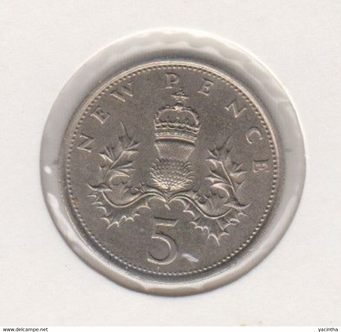 @Y@    Groot Britannie  5 New Pence     1971    (589) - 5 Pence & 5 New Pence