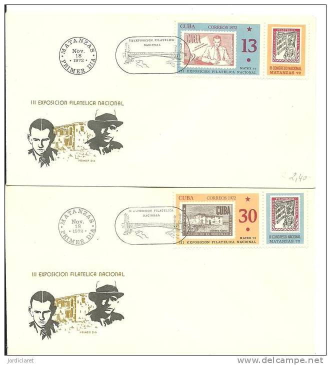 FDC CUBA1972 - Francobolli Su Francobolli