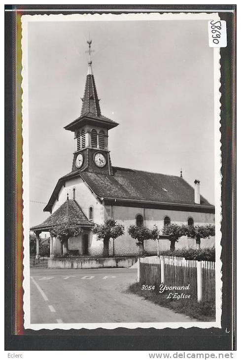 DISTRICT D´YVERDON /// YVONAND - L´EGLISE - CARTE NON CIRCULEE - TB - Yvonand