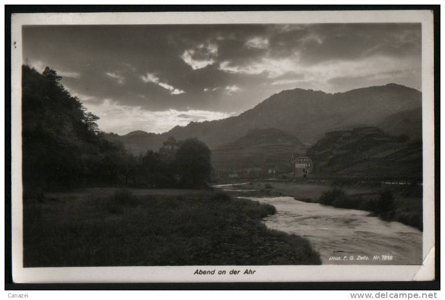 AK Abend An Der Ahr, Gel Frankiert 1934 - Bad Neuenahr-Ahrweiler