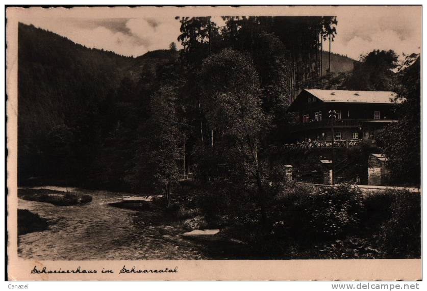 AK Schwarzburg - Schweinerhaus Am Schwarzatal (um 1935) - Bad Blankenburg