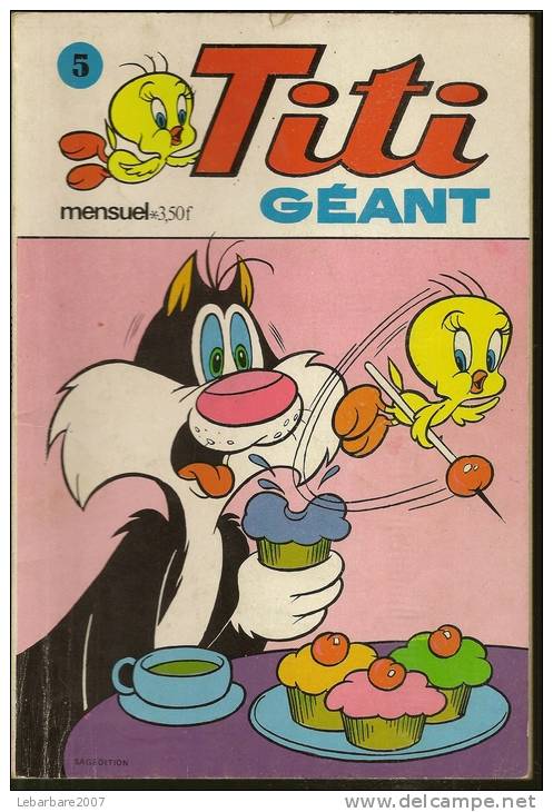 TITI GEANT   N° 5  -  S.A.G.E. 1974 - Sagédition