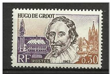 France 1963: Grands Hommes De La Communauté Economique Européenne (Hugo De Groot) Y&T 1386 ** - Neufs