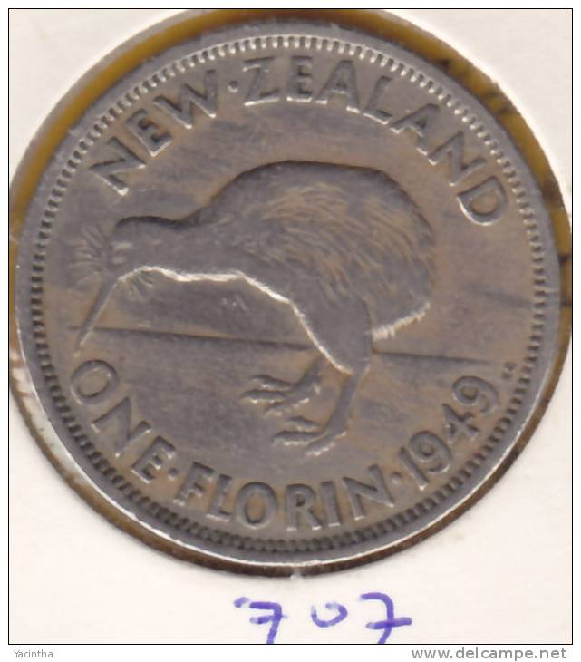 @Y@   Nieuw Zeeland 1 Florin  1949       (707) - Nouvelle-Zélande