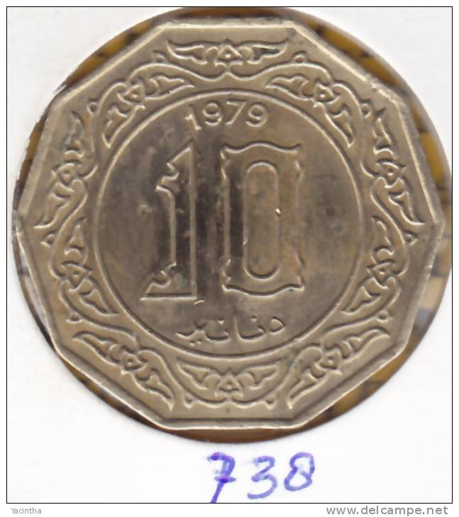 @Y@    Algerije  10 Dinar  1979       (738) - Algérie