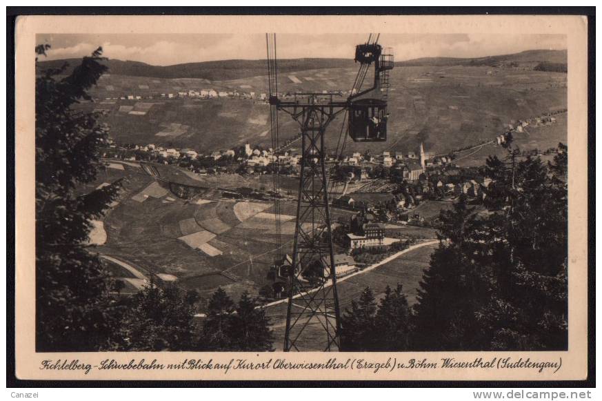 AK Fichtelberg, Oberwiesenthal, Böhmisch Wiesentahl (Sudetengau), Gel Frank 1941 - Oberwiesenthal