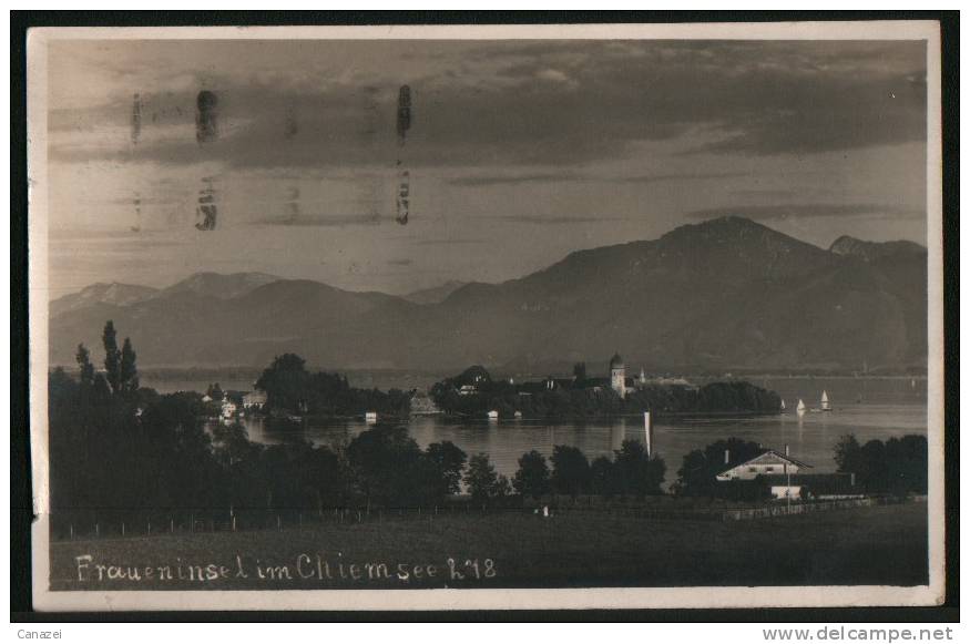 AK Fraueninsel I. Chiemsee, Gel Frankiert 1927 - Chiemgauer Alpen