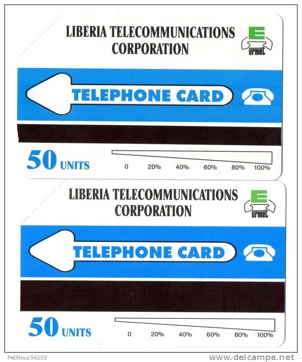 TELECARTES   MAGNETIQUES  LIBERIA  50 Units  (lot De 2) *** - Liberia