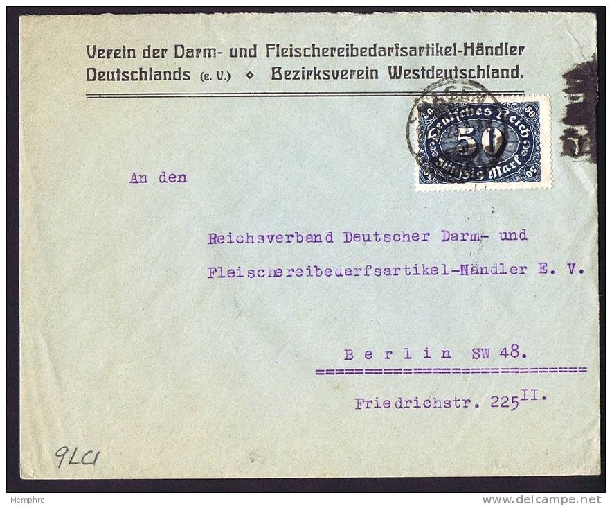 1923  Brief  MiNr 246 EF - Briefe U. Dokumente