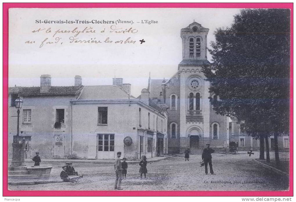 PTS 86-1066 - VIENNE - SAINT-GERVAIS LES TROIS CLOCHERS - L'Eglise - Saint Gervais Les Trois Clochers