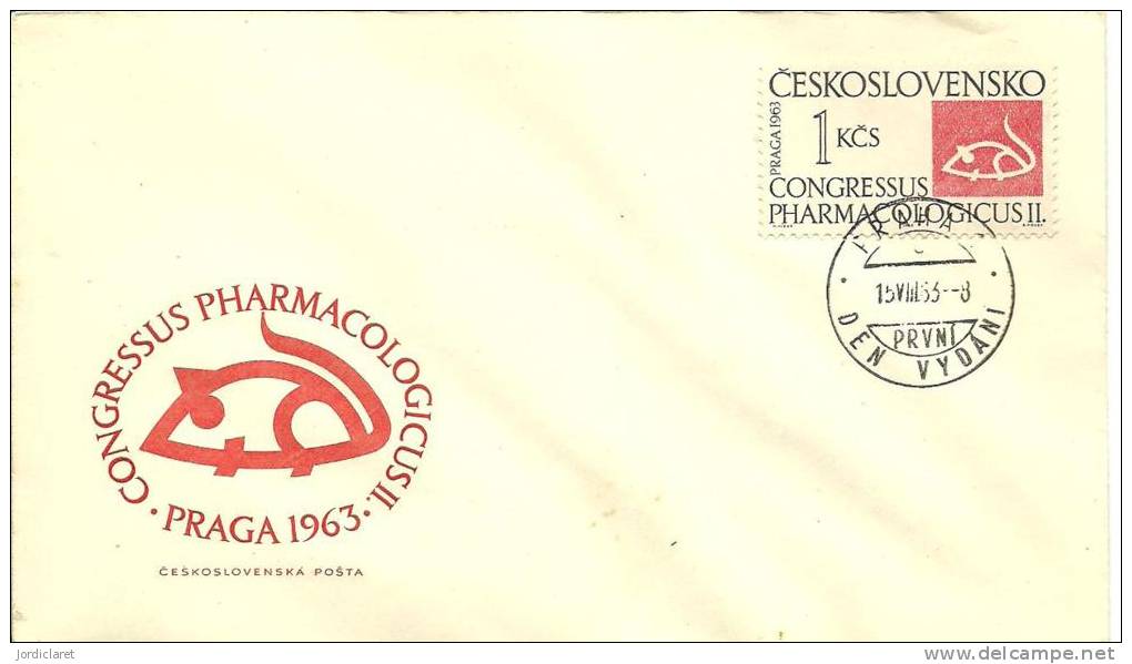FDC CHECOSLOVAQUIA 1963 - Farmacia