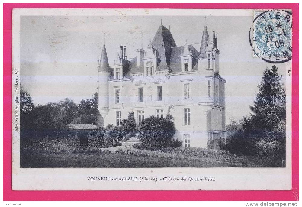 PTS 86-1167 - VIENNE - VOUNEUIL SOUS BIARD - Chateau Des Quatre-Vents - Vouneuil Sous Biard