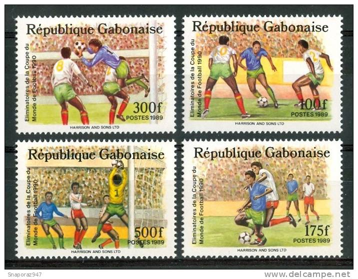 1989 Gabon "Italia 90" Coppa Del Mondo World Cup Coupe Du Monde Calcio Football Set MNH** C99 - 1990 – Italia