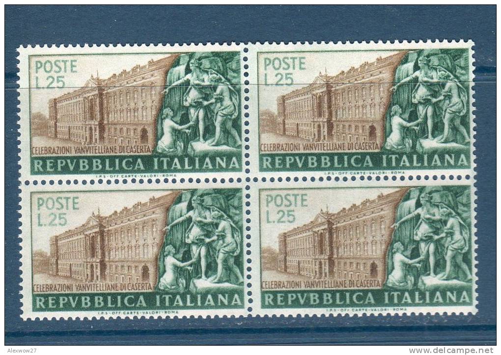 Italia / Italy  1952 -- Vanvitelli Di Caserta / Quartina  --- ** MNH / VF - Blocs-feuillets