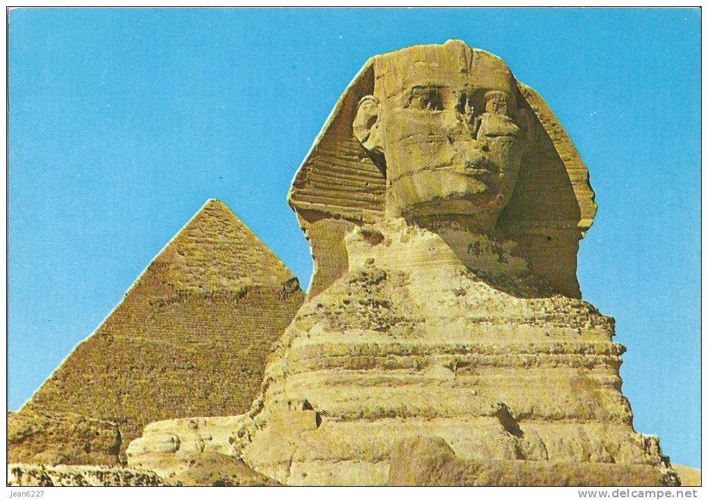 Egypte - Giza - Le Sphinx Et La Pyramide De Khafre - Gizeh