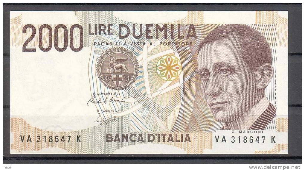 Banconota 2.000 Lire - Marconi - FDS - 2000 Lire