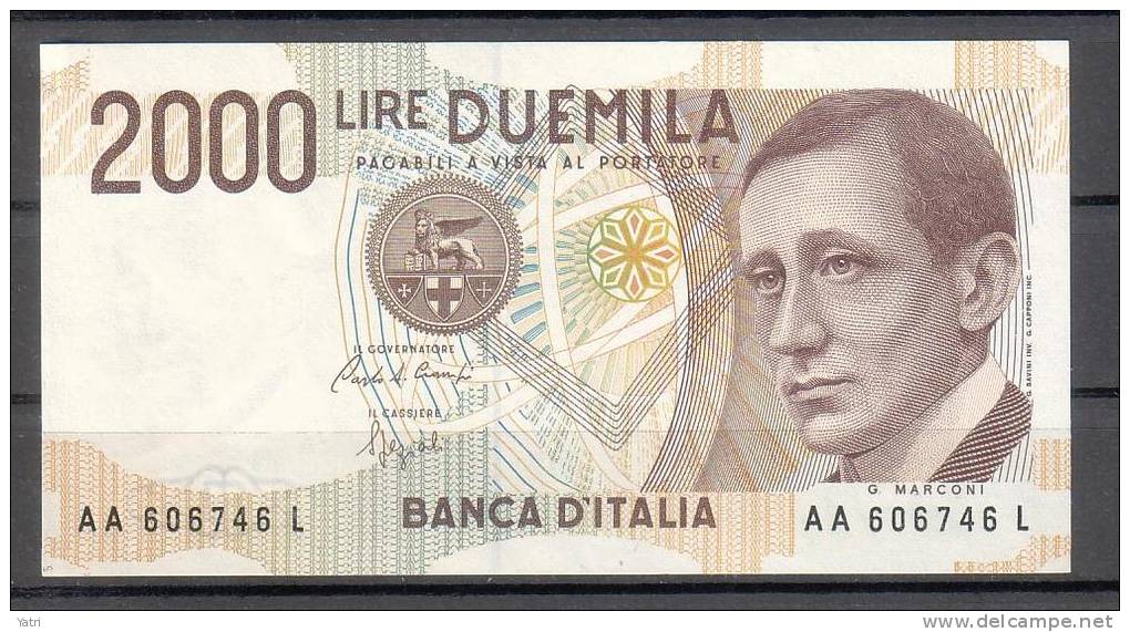 Banconota 2.000 Lire - Marconi - FDS - 2000 Liras