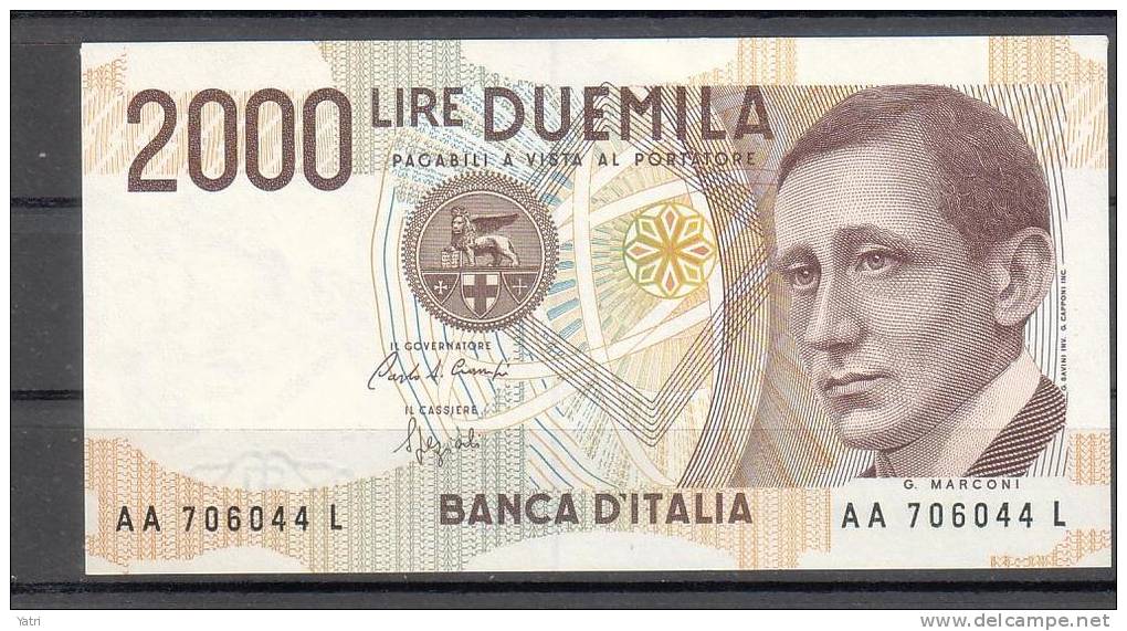 Banconota 2.000 Lire - Marconi - FDS - 2000 Lire