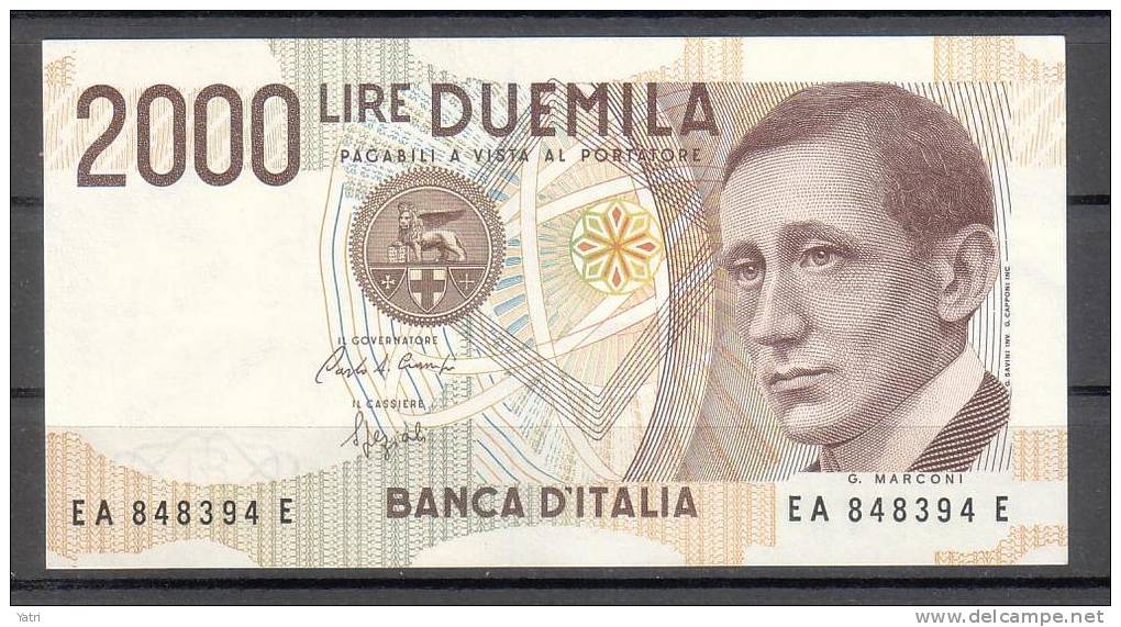 Banconota 2.000 Lire - Marconi - FDS - 2000 Lire