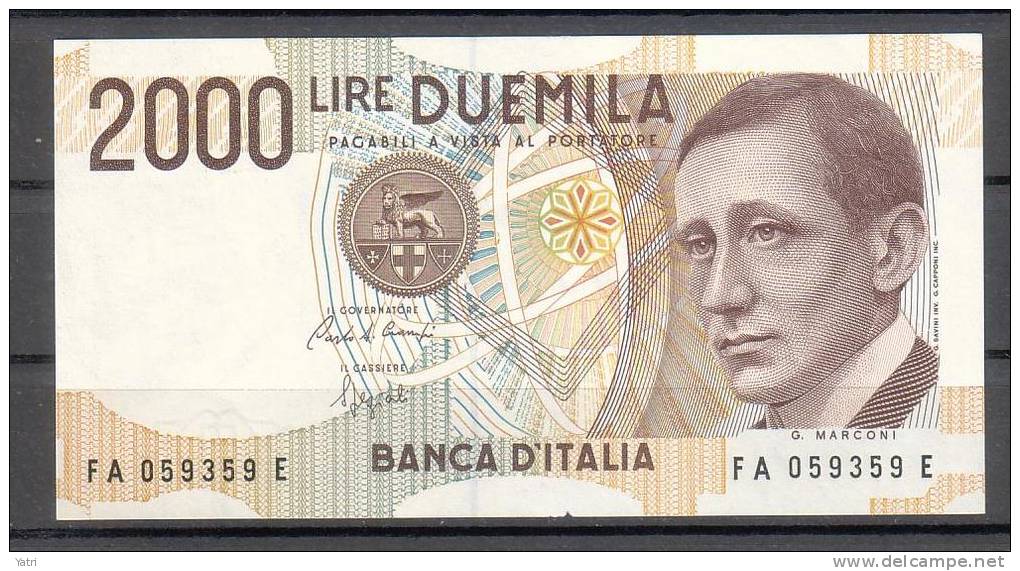 Banconota 2.000 Lire - Marconi - FDS - 2000 Lire