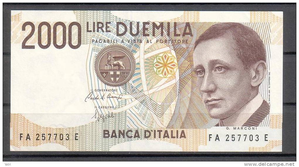 Banconota 2.000 Lire - Marconi - FDS - 2.000 Lire