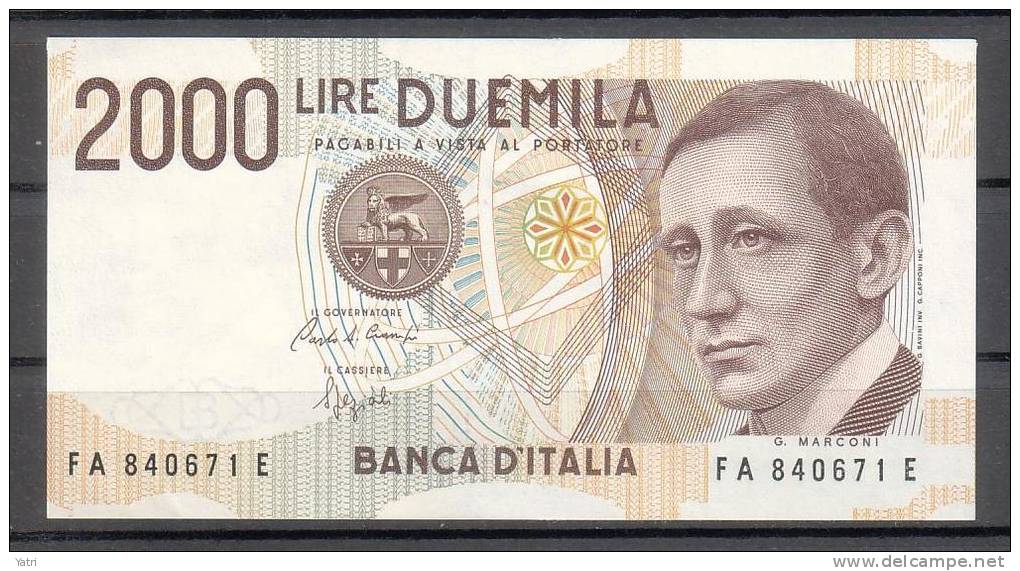 Banconota 2.000 Lire - Marconi - FDS - 2000 Liras