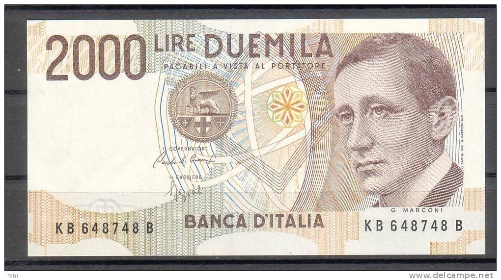 Banconota 2.000 Lire - Marconi - FDS - 2.000 Lire