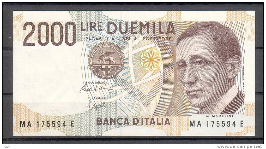 Banconota 2.000 Lire - Marconi - FDS - 2.000 Lire