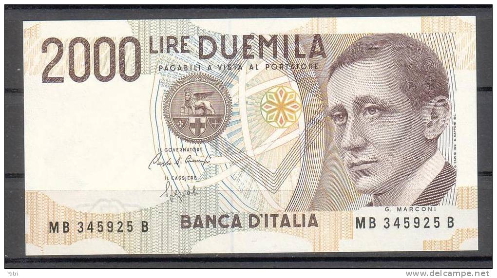 Banconota 2.000 Lire - Marconi - FDS - 2.000 Lire