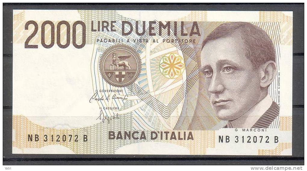 Banconota 2.000 Lire - Marconi - FDS - 2000 Lire