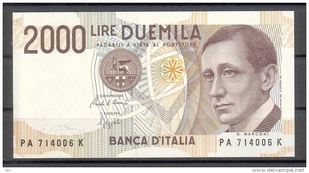 Banconota 2.000 Lire - Marconi - FDS - 2000 Lire