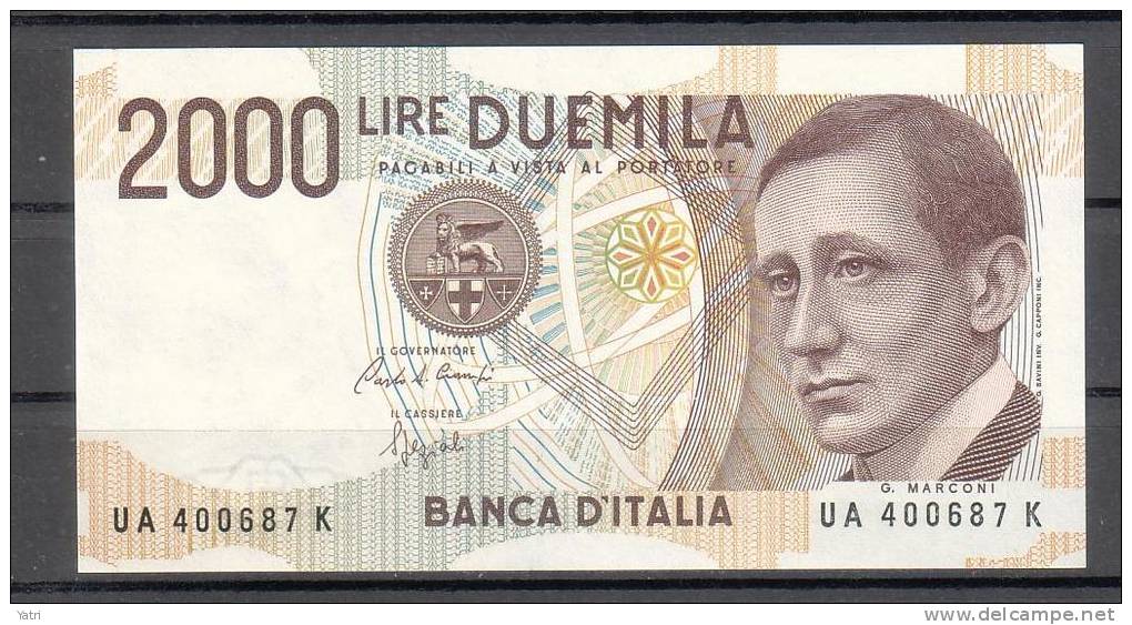 Banconota 2.000 Lire - Marconi - FDS - 2.000 Lire