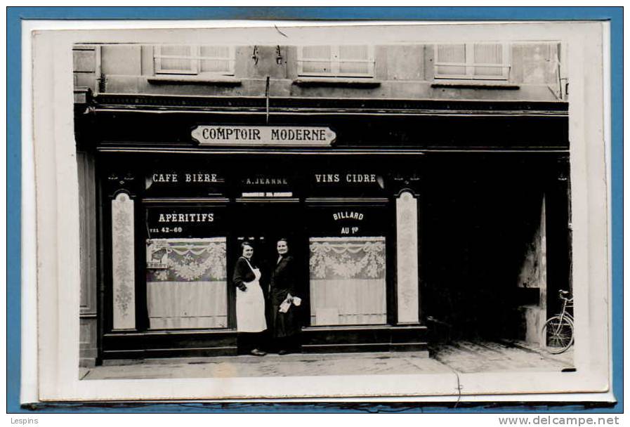 14 - BAYEUX --  Comptoir Moderne à Vérifier - Carte Photo RARE - Bayeux