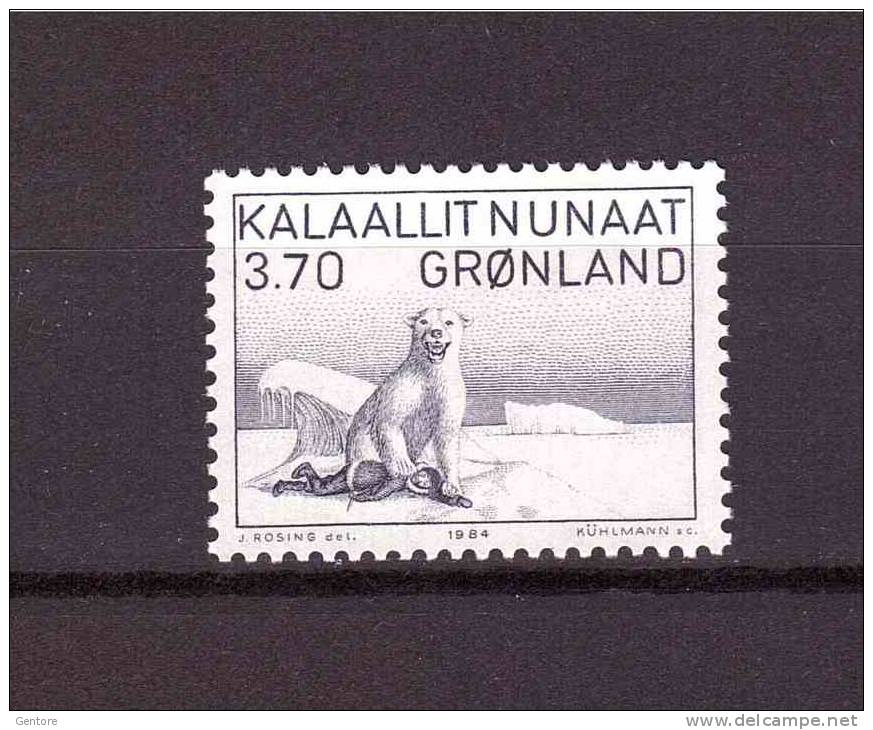 GREENLAND 1984  Bear Unificato Cat N° 135  Mint No Gum - Ours