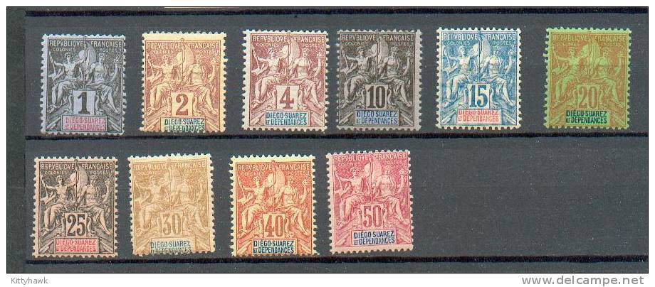 DS 69 - YT 25 à 27 * / 29 à 35 * - Charnières Complètes - Unused Stamps