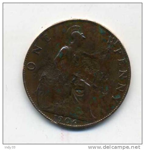 - GRANDE BRETAGNE . 1P. 1906 . - D. 1 Penny