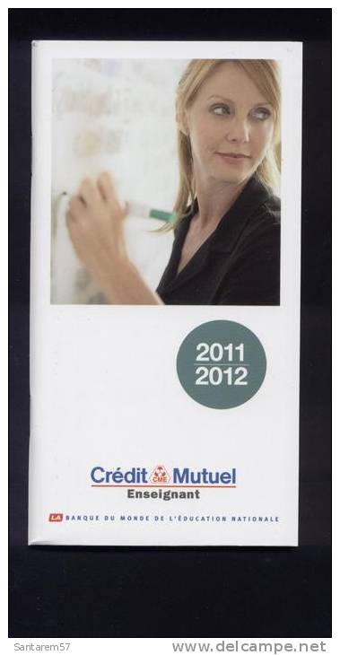 Mini Agenda Pocket Diary 2011 - 2012 CREDIT MUTUEL ENSEIGNANT FRANCE - Altri & Non Classificati