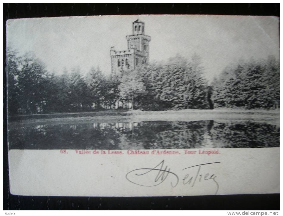 ANDENNE - Château - Tour Léopold  -  Verzonden 1904 Envoyée  - Lot 152 - Andenne