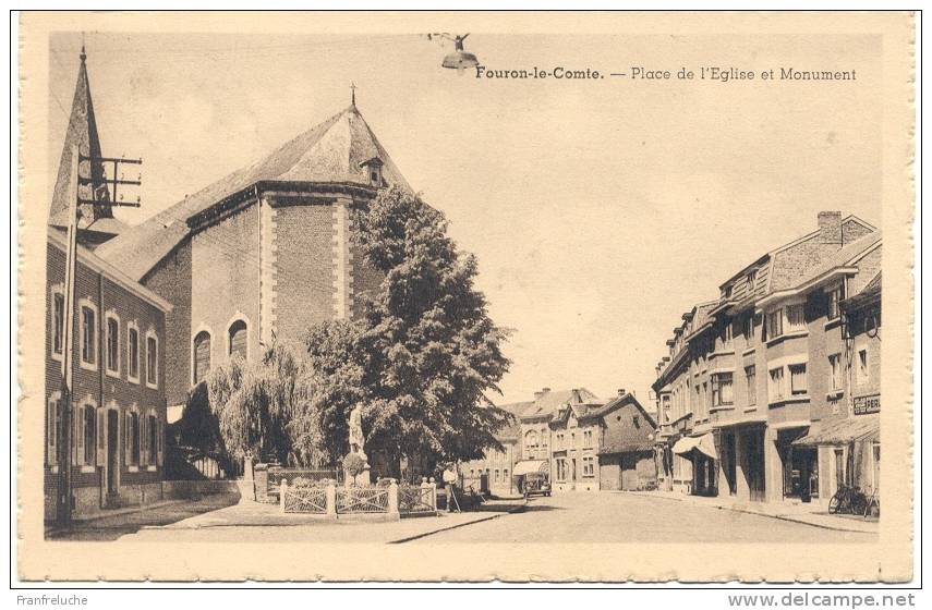 FOURON LE COMTE (3798) Place De L église Et Monument - Fourons - Voeren