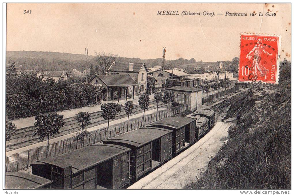 Mériel : Panorama De La Gare - Meriel